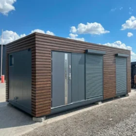 Contenedores equipados – Estudio de jardín aislado 21 m2