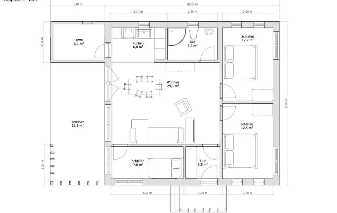 Casa prefabricada disponible inmediatamente Chalet K-Home-M-80