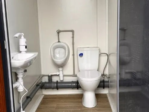 Contentor Sanitario Tipo Pabellón con Cabine Tripla ( Ref: S2103 )