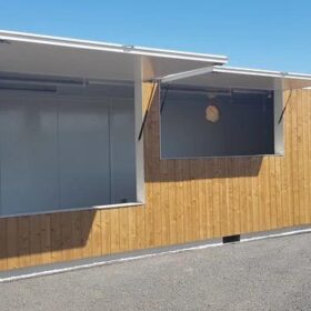 Bar contéiner de madera de 40 pies