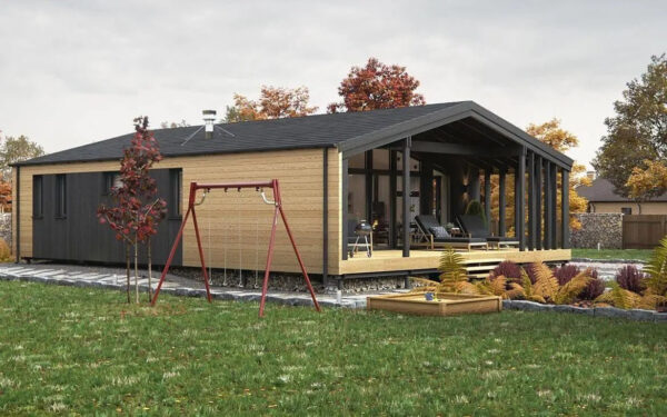Casa prefabricada disponible inmediatamente Chalet K-Home-M-80