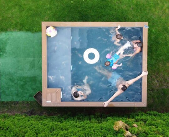 Pool Spa Contenedor 3.0mx 2.5m con jacuzzi paquete confort