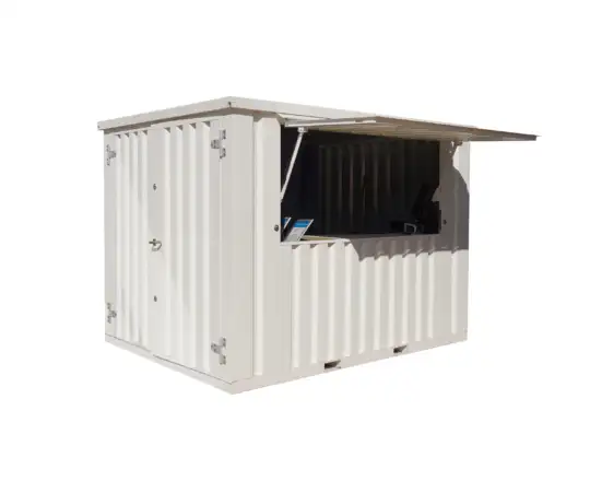 Contenedor de bar desmontable XL 3 × 2 metros Blanco RAL 9016
