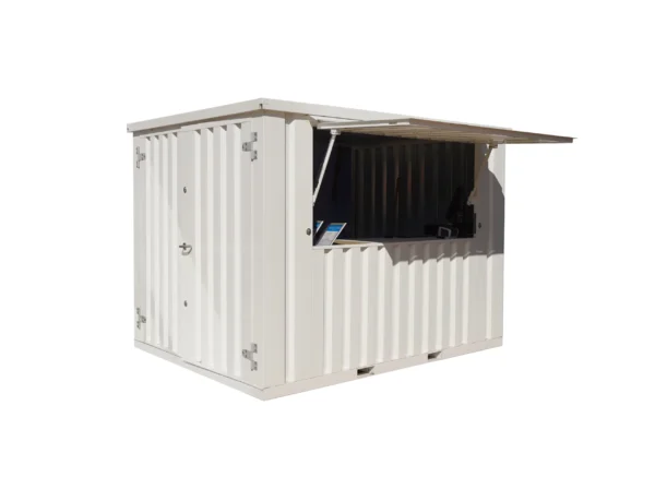 Contenedor de bar desmontable XL 3 × 2 metros Blanco RAL 9016