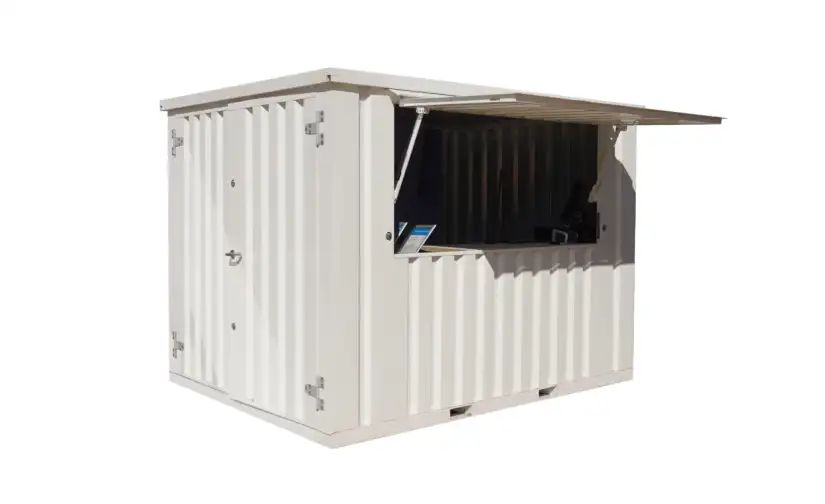 Contenedor de bar desmontable XL 3 × 2 metros Blanco RAL 9016