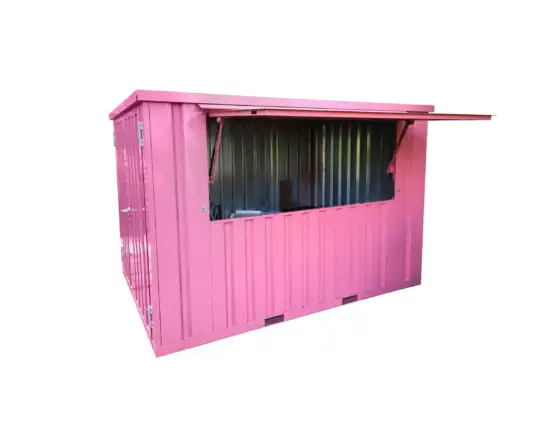 Contenedor de bar desmontable XL 3 × 2 M RAL 3015