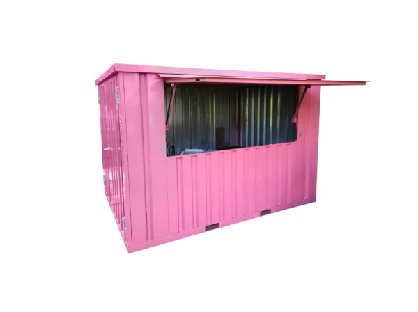 Contenedor de bar desmontable XL 3 × 2 M RAL 3015