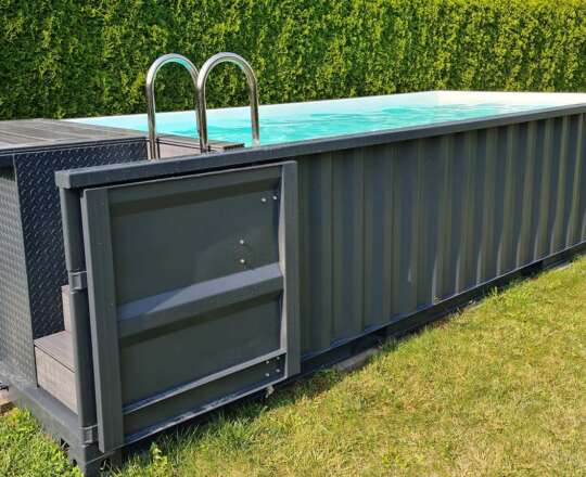 Contenedor piscina de 6.2 mx 2.5 m natación deporte y spa