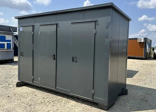 Contenedor Sanitario con 3 Cabines