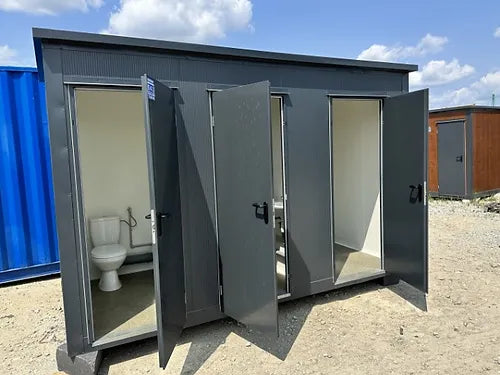 3 contenedores sanitarios de cabina
