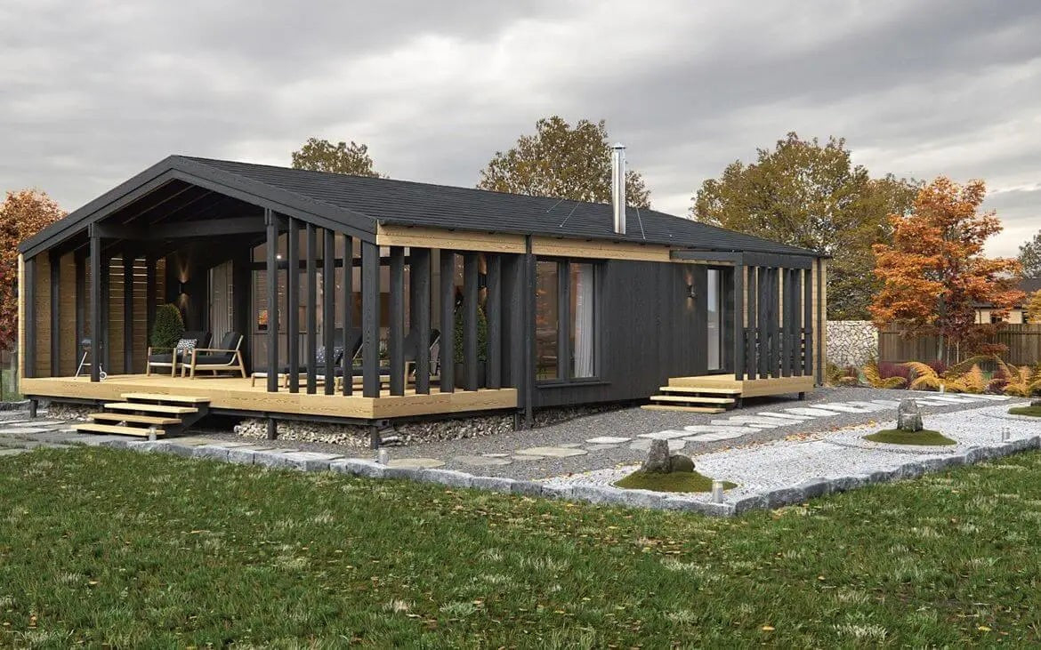 Casa prefabricada disponible inmediatamente Chalet K-Home-M-80