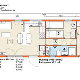 Casa móvil 42 m2