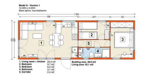 Casa móvil 42 m2