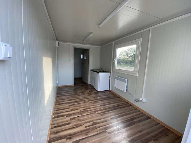 Container 6×2,40 m + aseo, ducha y cocina