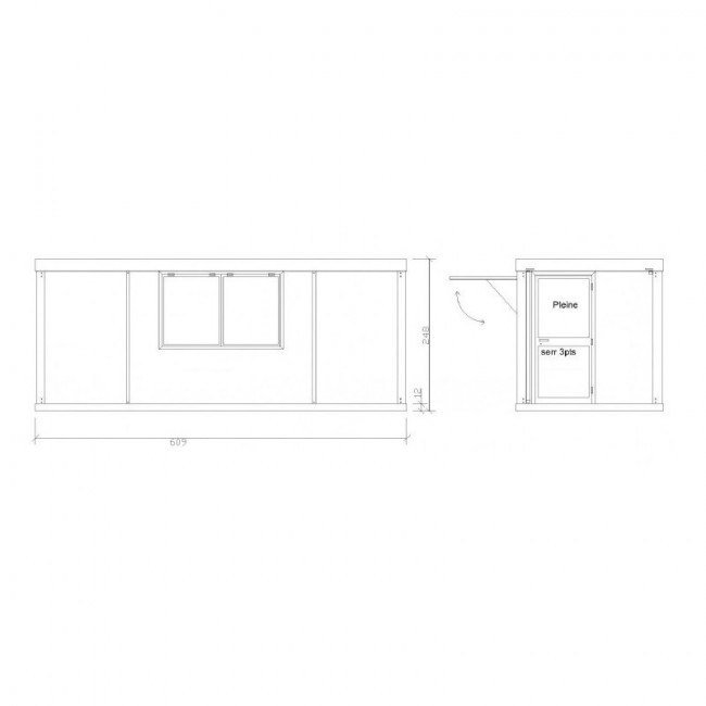 4-10.jpg Bungalow de nueve tipos Snack 6 metros