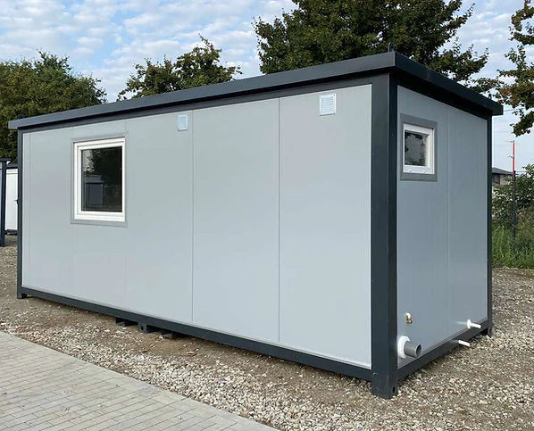 Container 6×2,40 m + aseo, ducha y cocina