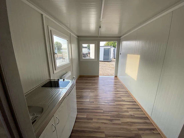 Container 6×2,40 m + aseo, ducha y cocina