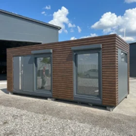 Contenedores equipados – Estudio de jardín aislado 21 m2