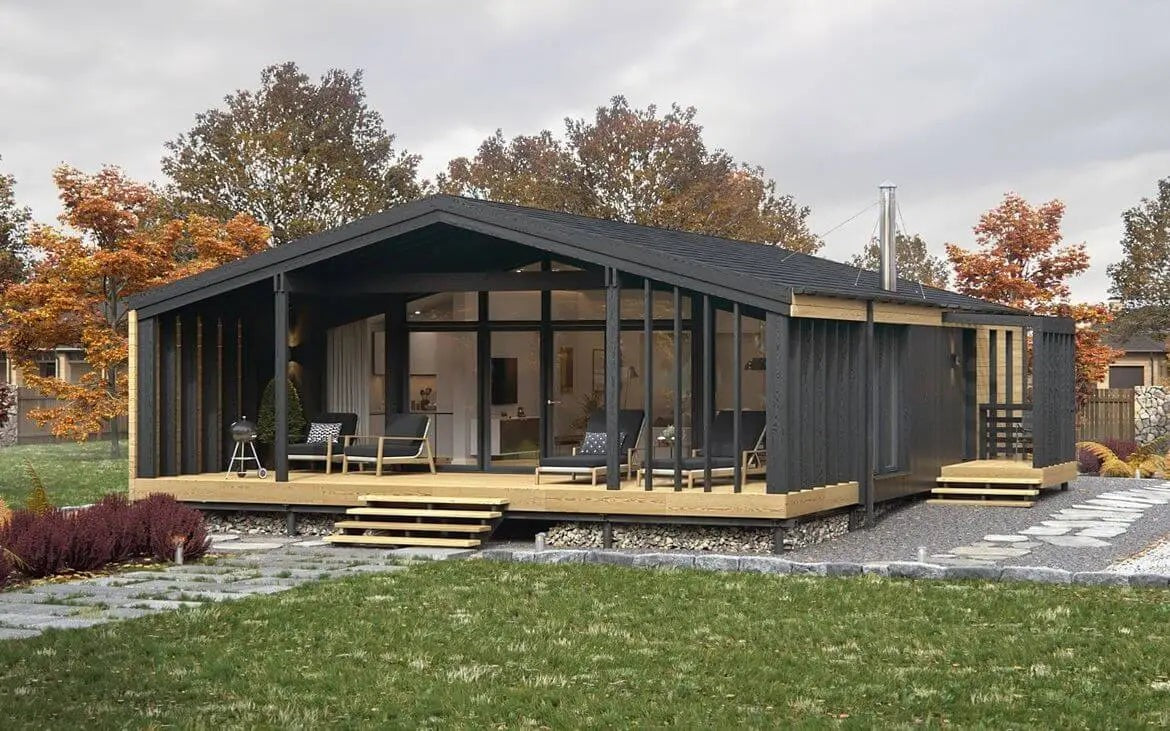 Casa prefabricada disponible inmediatamente Chalet K-Home-M-80
