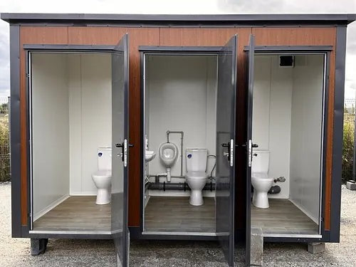 Contentor Sanitario Tipo Pabellón con Cabine Tripla ( Ref: S2103 )