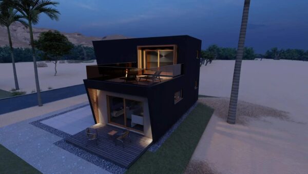 Casa modular de dos pisos X-Sense de 75