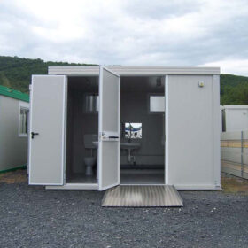SANITARY BLOCK NINE PMR with toilet PMR, LAVABO PMR, WINE STANDARD AND LAVE-MAIN