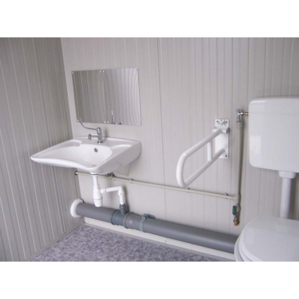 SANITARY BLOCK NINE PMR with toilet PMR, LAVABO PMR, WINE STANDARD AND LAVE-MAIN