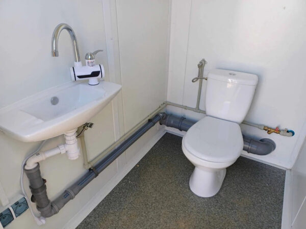 Contenedor Sanitario Doble de 2 Cabines
