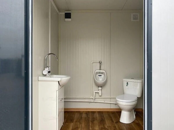 Contenedor Sanitario con Cabine Doble WC