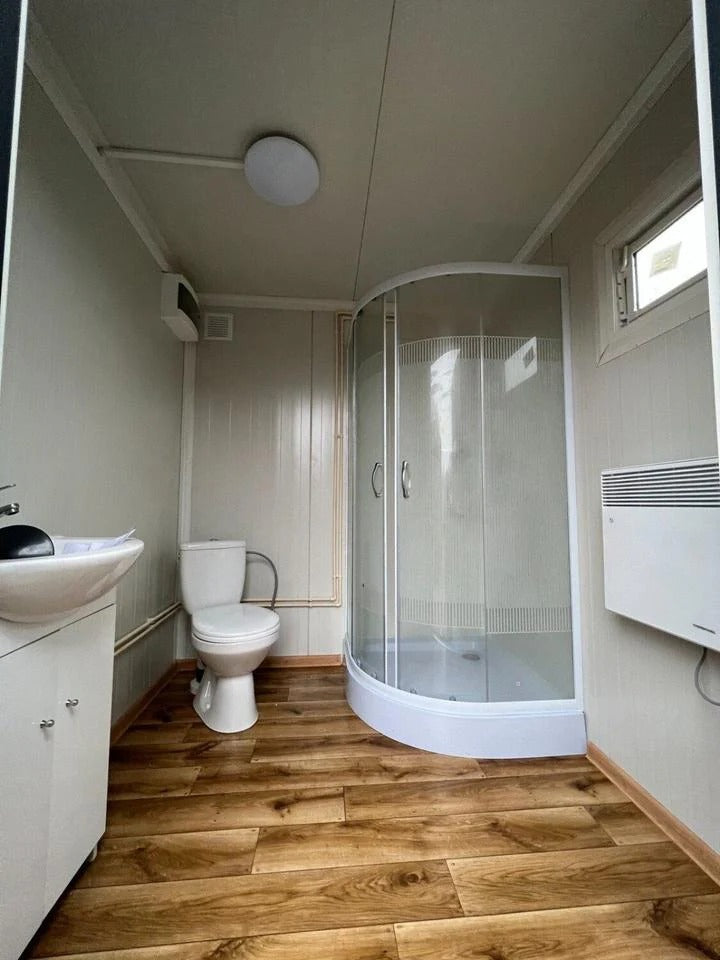 Contenedor Sanitario con barbacoa y WC