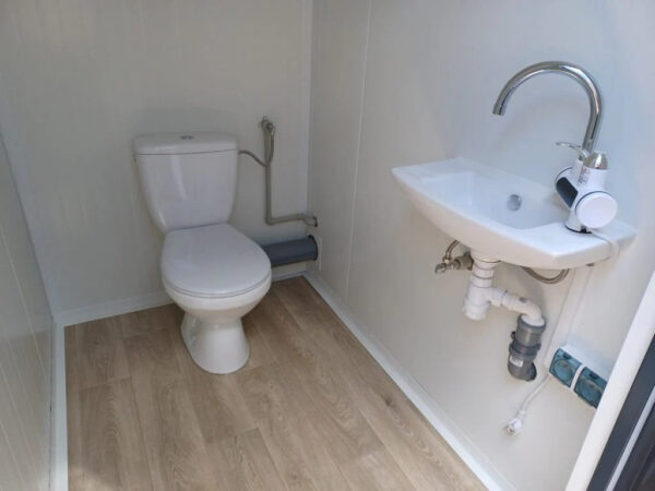Contenedor Sanitario Doble de 2 Cabines