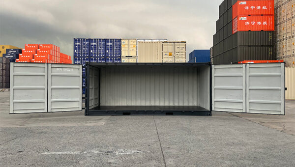Contêiner HC de 20 pies con puertas laterales