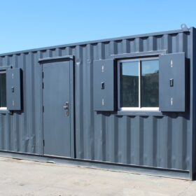 Contenedor de oficina de 20 pies con 2 ventanas (Ref:1096)