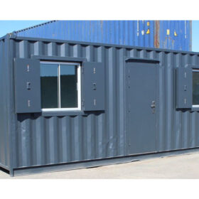 Contenedor de oficina de 20 pies con 2 ventanas (Ref:1096)