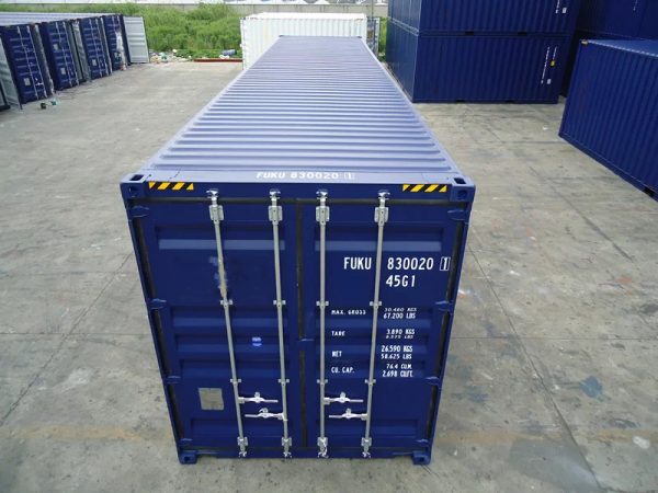 Contêiner marítimo High Cube de 40 pies