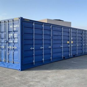 Contáiner marítimo de 40 pies HC con puertas laterales